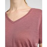 Lee ● V Neck Tee ● bordós rövid ujjú póló 