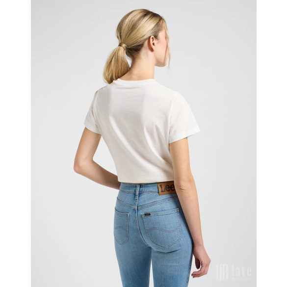 Lee ● Small Logo Tee ● törtfehér rövid ujjú póló 