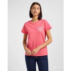 Lee ● Small Logo Tee ● pink rövid ujjú póló 