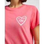 Lee ● Small Logo Tee ● pink rövid ujjú póló 