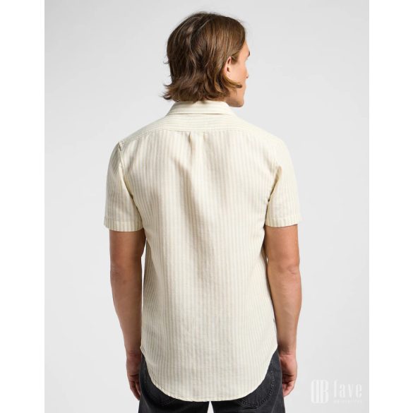Lee ● Leesure Shirt ● drapp csíkos rövid ujjú ing