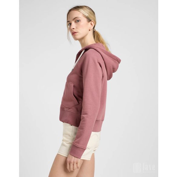 Lee ● Zip Through Hoodie ● bordós kapucnis kardigán
