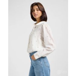   Lee ● Shirred Blouse ● apró virágmintás hosszú ujjú ingblúz