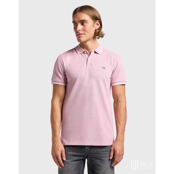 Lee ● Polo Shirt ● rózsaszínes rövid ujjú piké póló