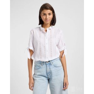 Lee ● Camp Tie Shirt ● fehér madeira rövid ujjú ing