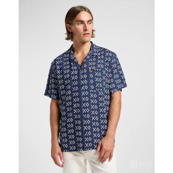 Lee ● Resort Shirt ● kék apró mintás rövid ujjú ing