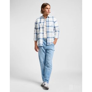 Lee ● Workwear Shirt ● kék kockás hosszú ujjú ing