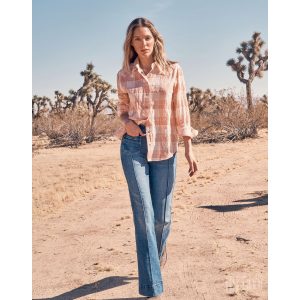 Wrangler ● Western Shirt ● világos kockás hoszú ujjú ing