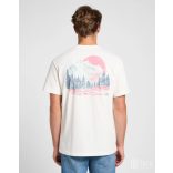 Lee ● Relaxed Graphic Tee ● törtfehér mintás rövid ujjú póló 