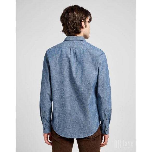 Lee ● Patch Shirt ● kék hosszú ujjú ing
