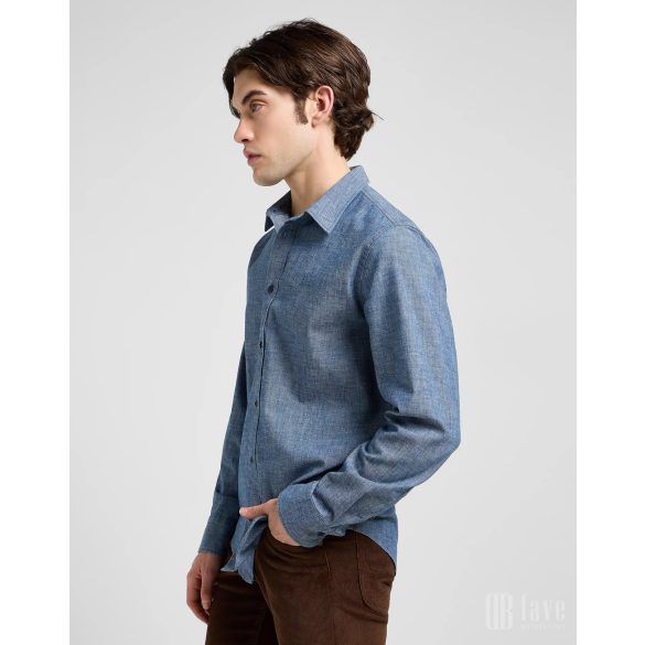 Lee ● Patch Shirt ● kék hosszú ujjú ing