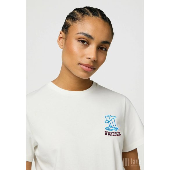 Wrangler ● Graphic Tee ● fehér hímzett rövid ujjú póló