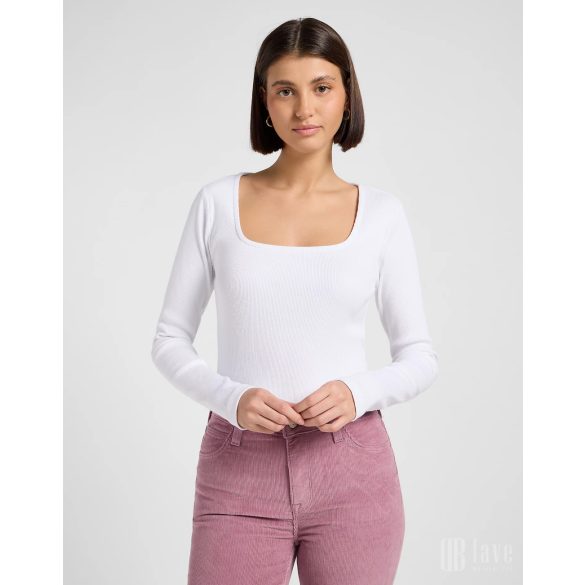 Lee ● Square Neck ● törtfehér hosszú ujjú póló