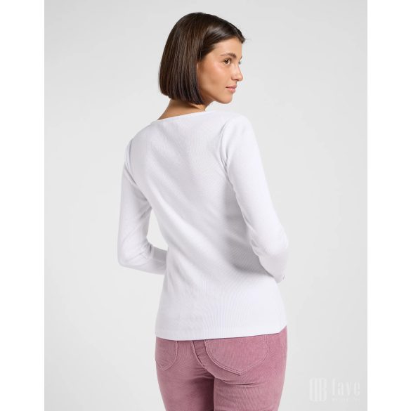 Lee ● Square Neck ● törtfehér hosszú ujjú póló
