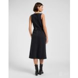 Lee ● Long Vest Dress ● fekete ujjatlan farmerruha