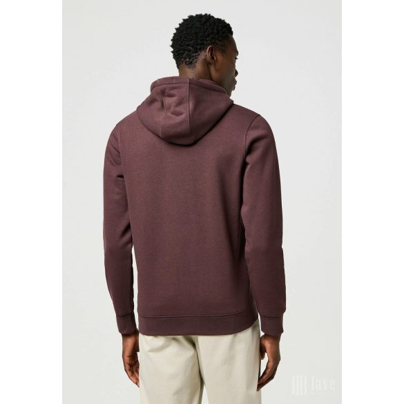 Wrangler ● Sign Off Hoodie ● barna kapucnis pulóver