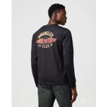 Wrangler ● LS Americana ● fekete feliratos hosszú ujjú póló