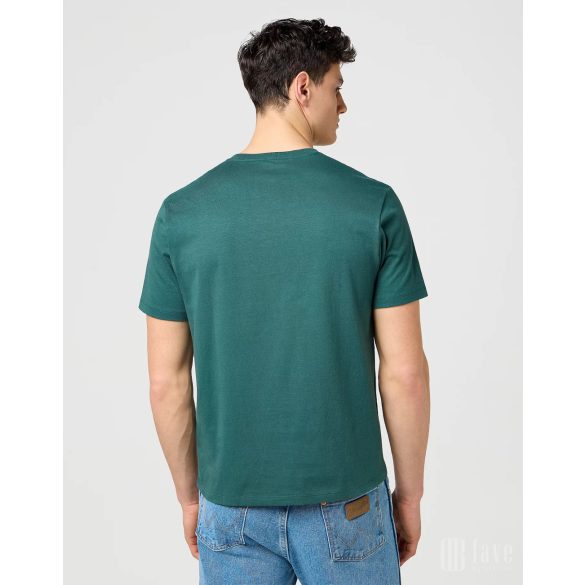 Wrangler ● Sign Off Tee ● zöld rövid ujjú póló