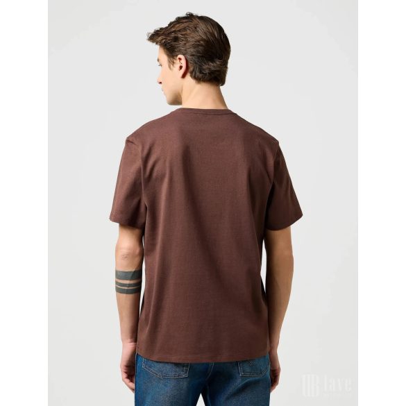 Wrangler ● Sign Off Tee ● barna rövid ujjú póló