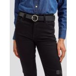 Lee ● Round Buckle Belt ● fekete bőröv 