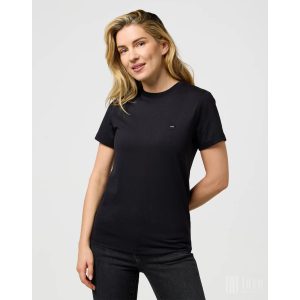 Wrangler ● Sign Off Tee ● fekete rövid ujjú póló