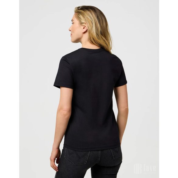 Wrangler ● Sign Off Tee ● fekete rövid ujjú póló