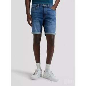 Lee ● Rider Short Slim ● középkék koptatott farmersort