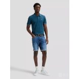 Lee ● Rider Short Slim ● középkék koptatott farmersort