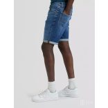 Lee ● Rider Short Slim ● középkék koptatott farmersort