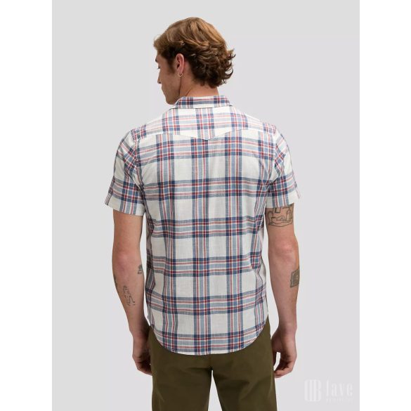 Lee ● Western Shirt ● kék kockás rövid ujjú ing