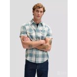 Lee ● Western Shirt ● zöld kockás rövid ujjú ing
