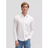 Lee ● Patch Shirt ● fehér hosszú ujjú len ing
