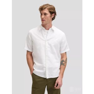 Lee ● SS Shirt ● fehér len rövid ujjú ing