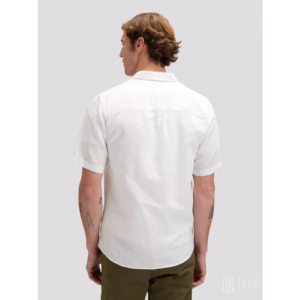 Lee ● SS Shirt ● fehér len rövid ujjú ing