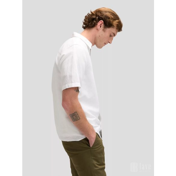 Lee ● SS Shirt ● fehér len rövid ujjú ing