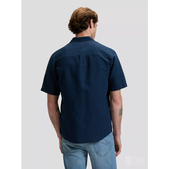 Lee ● SS Shirt ● kék len rövid ujjú ing