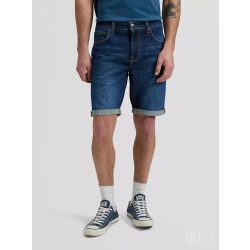 Lee ● 5 Pocket Short ● sötétkék koptatott farmersort