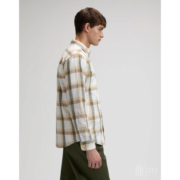 Lee ● Workwear Shirt ● khakizöld kockás hosszú ujjú ing