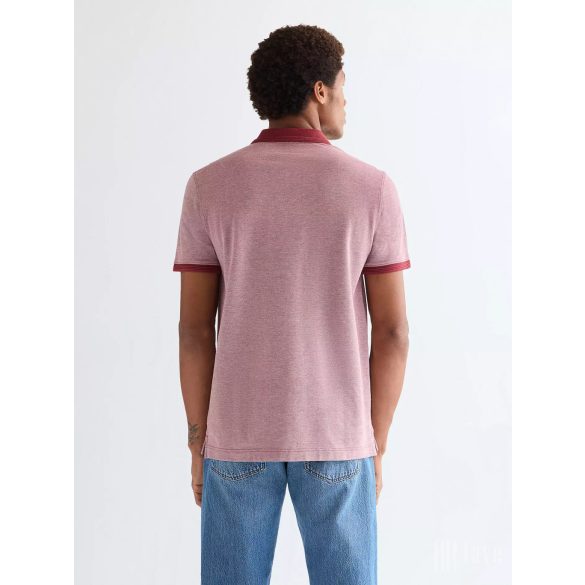 Wrangler ● Polo Shirt ● bordó melange rövid ujjú piké póló
