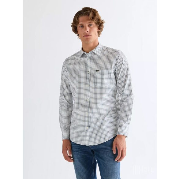 Wrangler ● LS 1PKT Shirt ● kék kockás hosszú ujjú ing