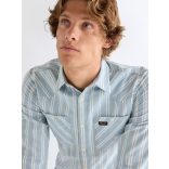 Wrangler ● Chambray Shirt ● világoskék csíkos hosszú ujjú ing