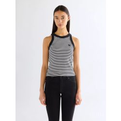 Wrangler ● Ringer Tank ● fekete csíkos pamut trikó