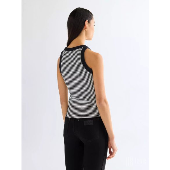 Wrangler ● Ringer Tank ● fekete csíkos pamut trikó