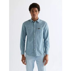   Wrangler ● Chambray Shirt ● világoskék hosszú ujjú ing