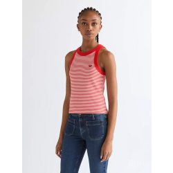 Wrangler ● Ringer Tank ● piros csíkos pamut trikó