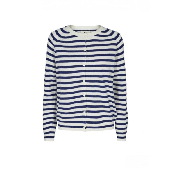 Mads Nørgaard ● Cosy stripe Cimona ● ekrü alapon sötétkék csíkos kardigán