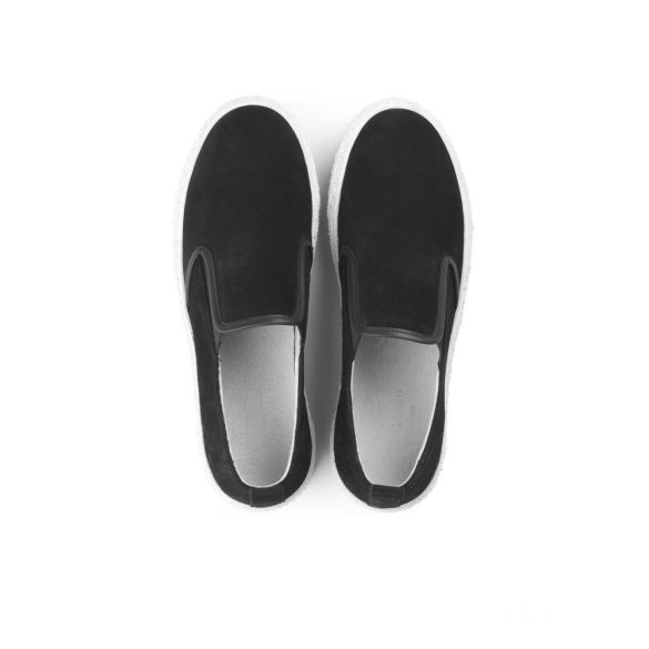 Mads Nørgaard ● Suede Loafer ● fekete hasított bőrcipő