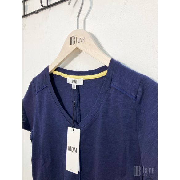 Md'M ● T-shirts ● sötétkék v nyakú rövid ujjú póló