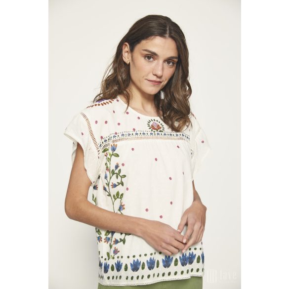 Md'M ● Blouses ● mintás rövid ujjú blúz