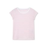 Mads Nørgaard ● Organic Favorite Stripe Teasy Tee ● rózsaszín csíkos rövid ujjú póló